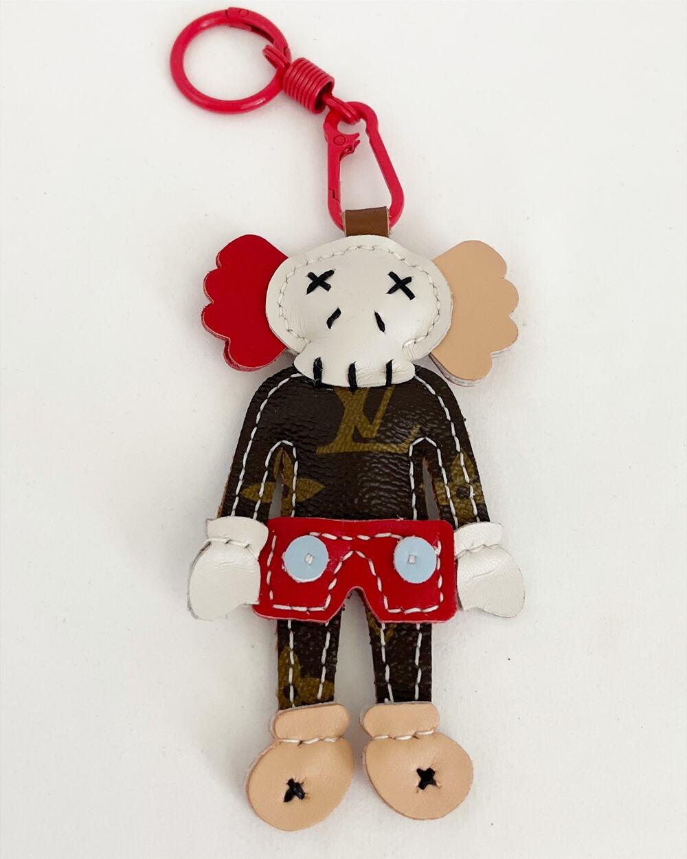 KEY CHAIN Charm Bag Charm Repurposed Handmade Authentic LV Leather